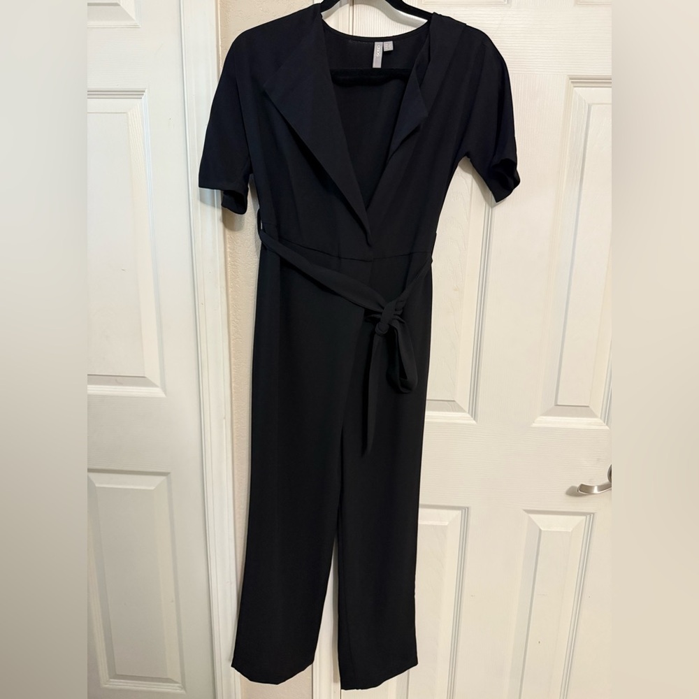 ASOS Black Tailored Jumpsuit Minimalist Design Size 4